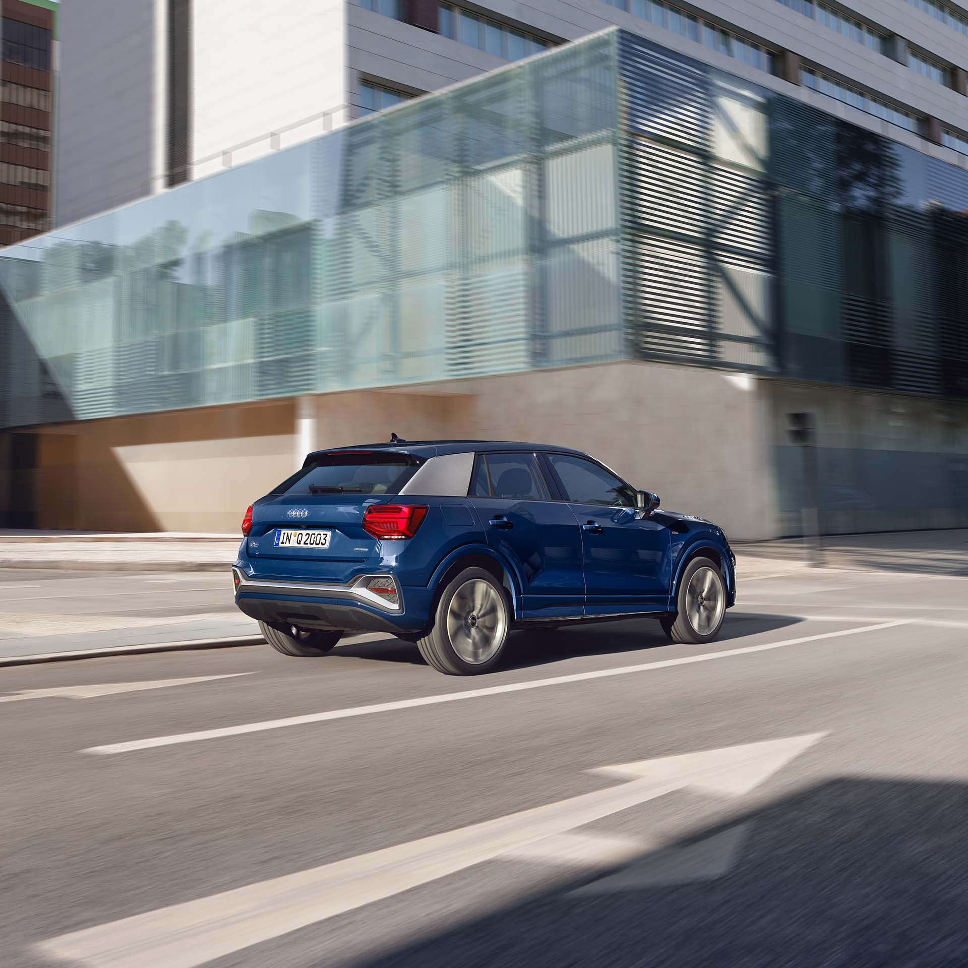 Side rear view of the Q2